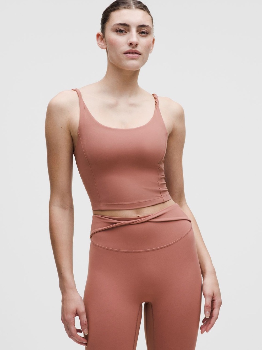 lululemon Align™ Twist-Strap Cropped
Tank Top B/C Cup Red Clay Small